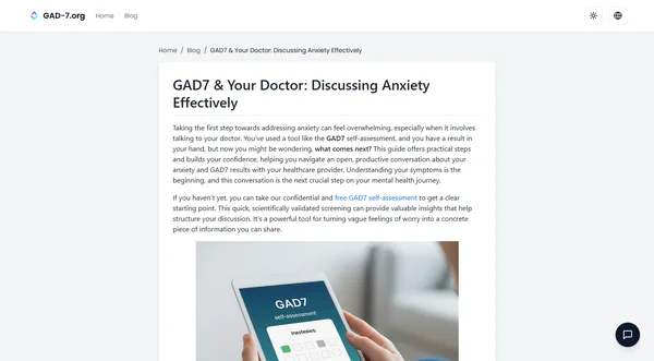 GAD7 & Your Doctor: Discussing Anxiety Effectively
