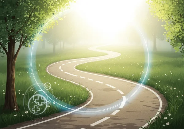 Symbolic path forward for mental health and well-being.