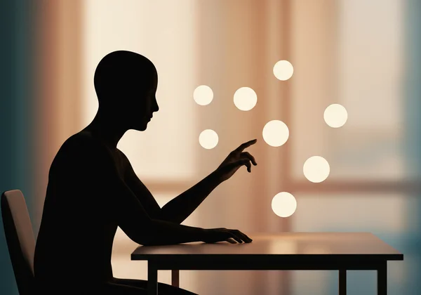 Person completing a self-assessment form with a supportive background